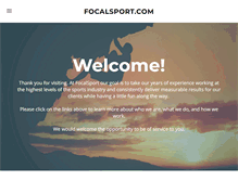 Tablet Screenshot of focalsport.com